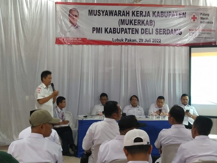Musyawarah Kerja Kabupaten (MUKERKAB) PMI Deli Serdang (dok.istimewa)