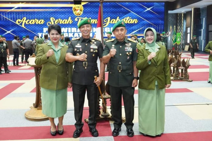 Jabatan Pangdam XIV/Hasanuddin resmi diserahterimakan yaitu dari Mayjen TNI Andi Muhammad, S.H., M.H., pejabat lama kepada Mayjen TNI Dr. Totok Imam Santoso, S.I.P., S.Sos., M.Tr