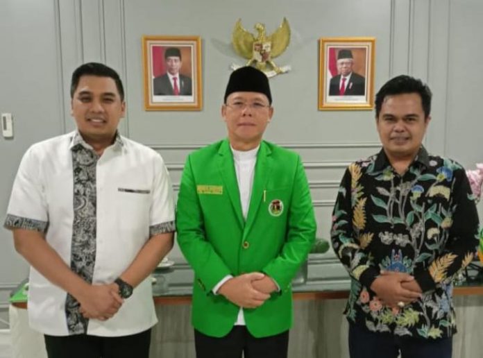 Konsolidasi Plt. Ketua Umum PPP bersama pimpinan AMK di kantor DPP PPP di Jakarta (dok.Suhirman)