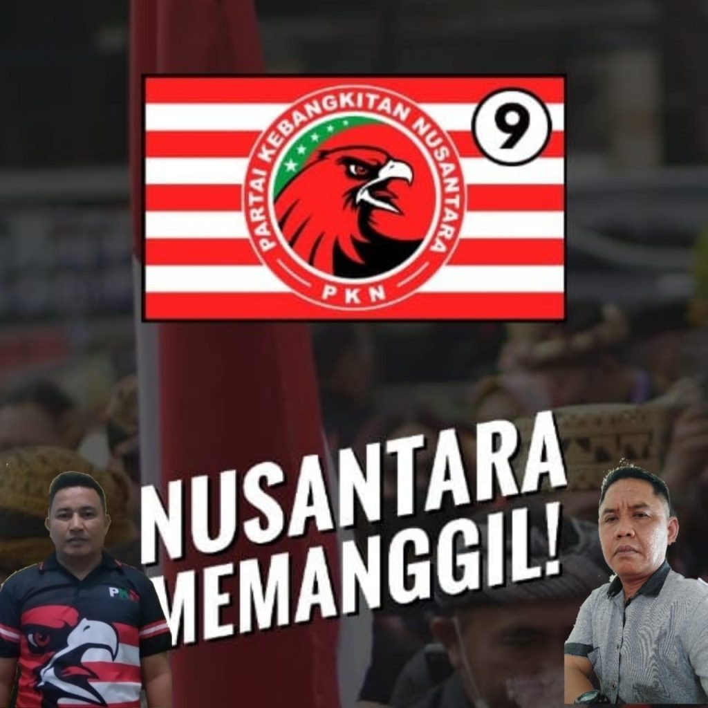 Keterangan foto : Ketua Pimcab Partai Kebangkitan Nusantara Kabupaten Asahan Guntur Bugis dan Sekretaris Joko Hendarto. ( foto/Joko )