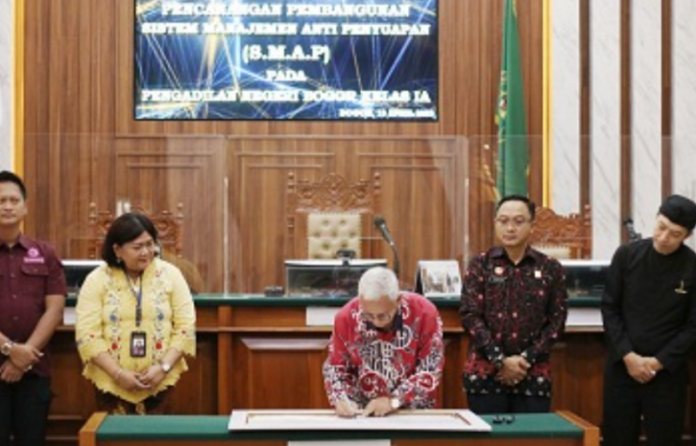 Pengadilan Negeri Bogor Berkomitmen untuk Menegakkan Integritas dengan Pencanangan SMAP